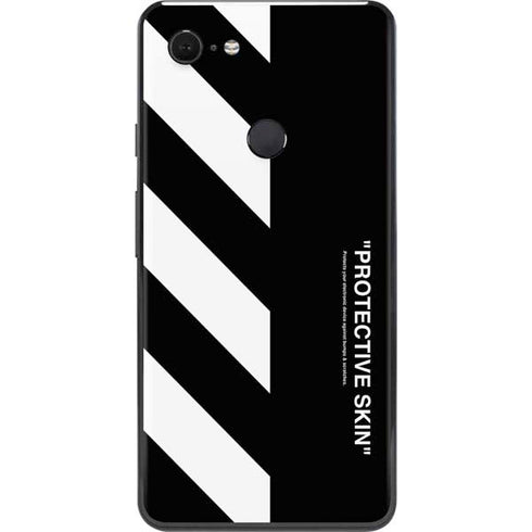 Black and White Stripes Google Pixel 3 XL Skin